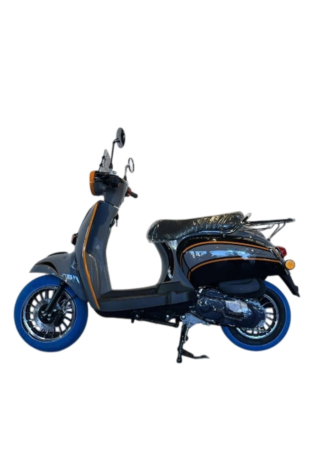 Turtle 50 Benzinli Scooter - Gri/Siyah