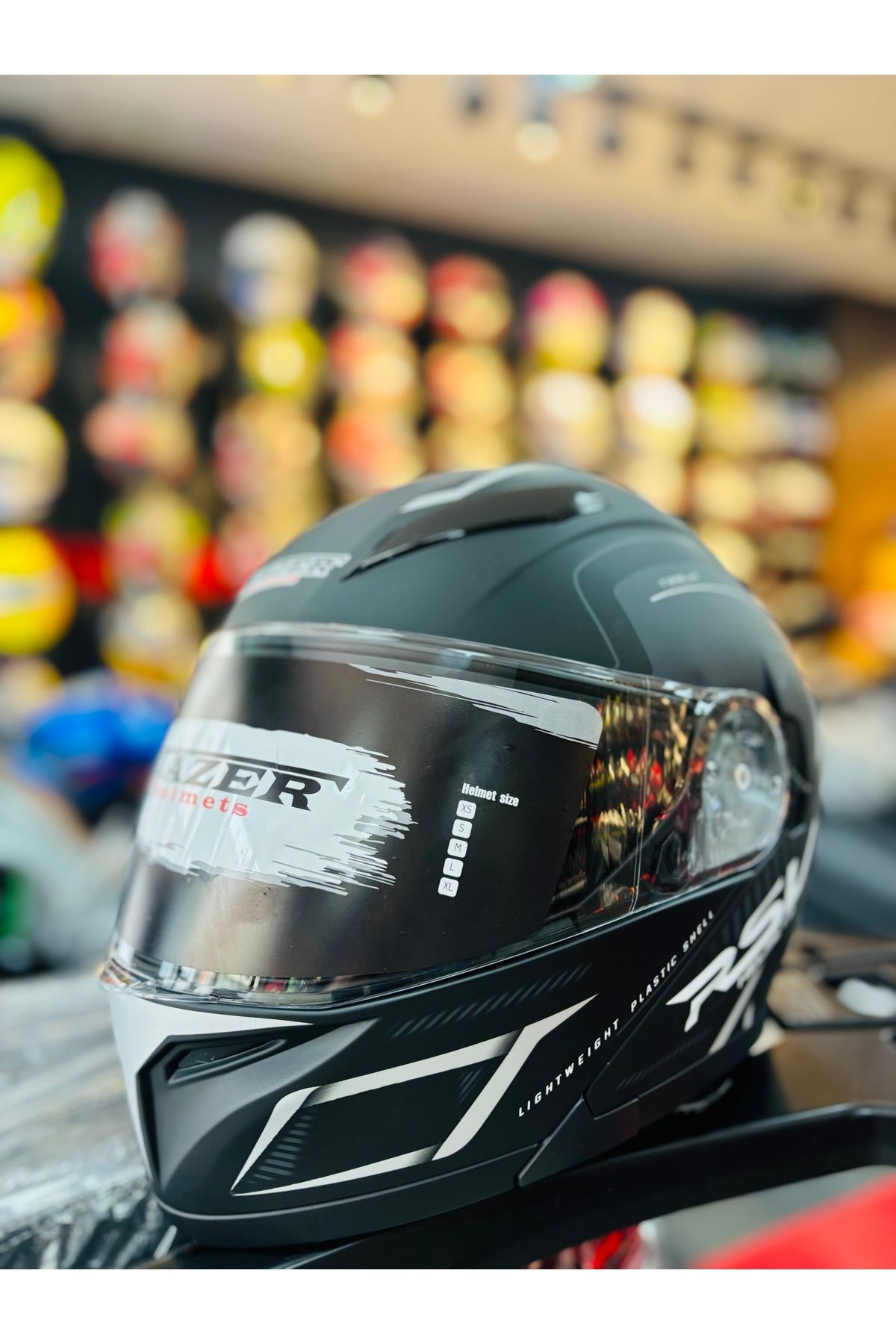 FAZER MAT BLACK GRAY ÇENE AÇILIR GÜNEŞ VİZÖRLÜ MOTOSİKLET KASKI
