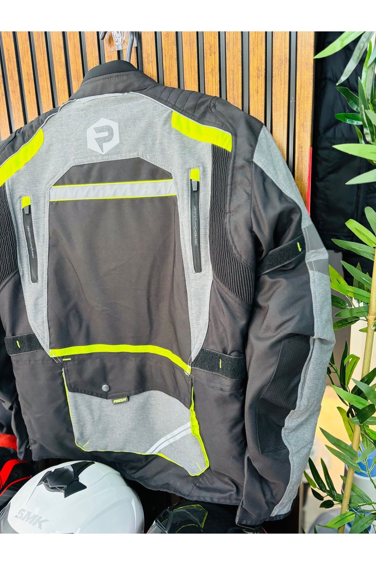 AT2202 - 4 MEVSİM MOTOSİKLET MONTU ( SİYAH -NEON-GRİ )