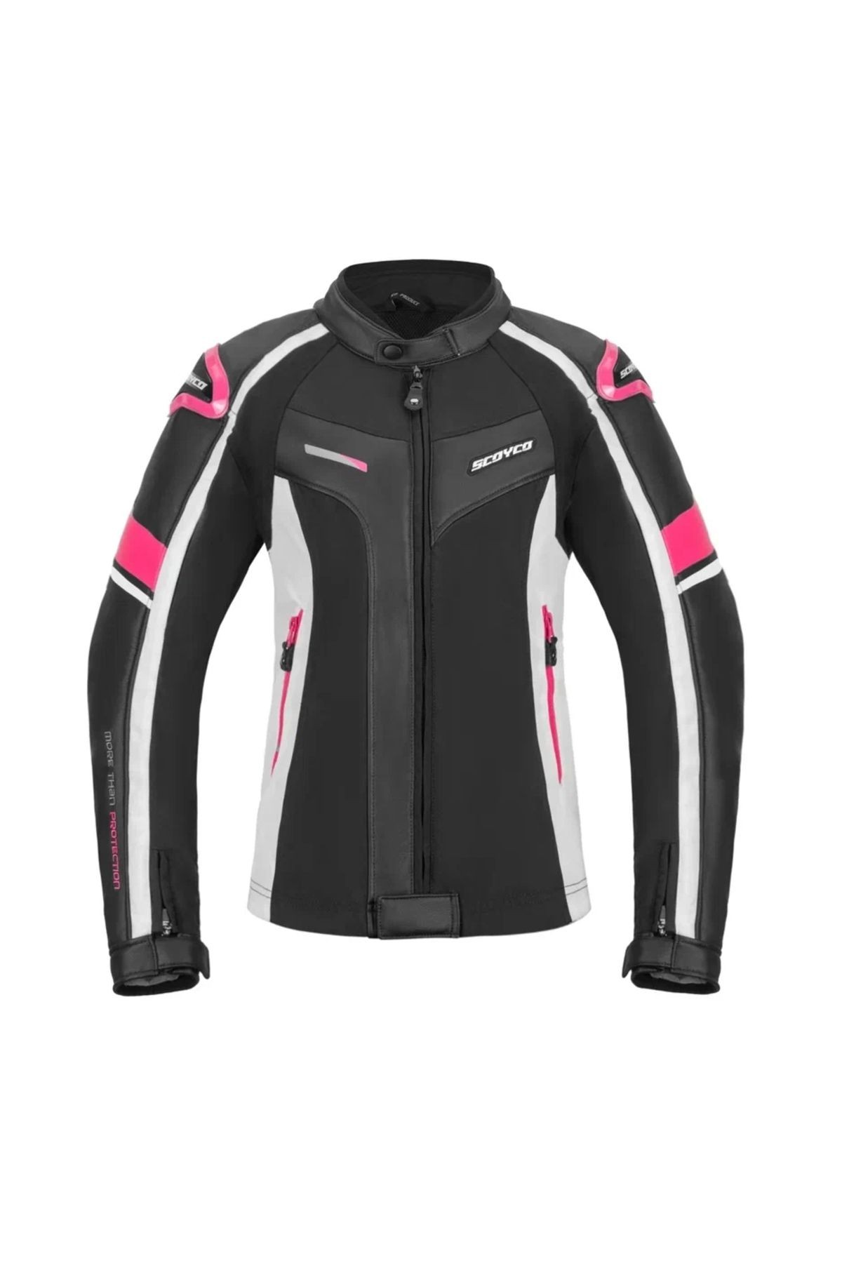 Jk152w Kadın 4 Mevsim Mont Deri Siyah-pembe