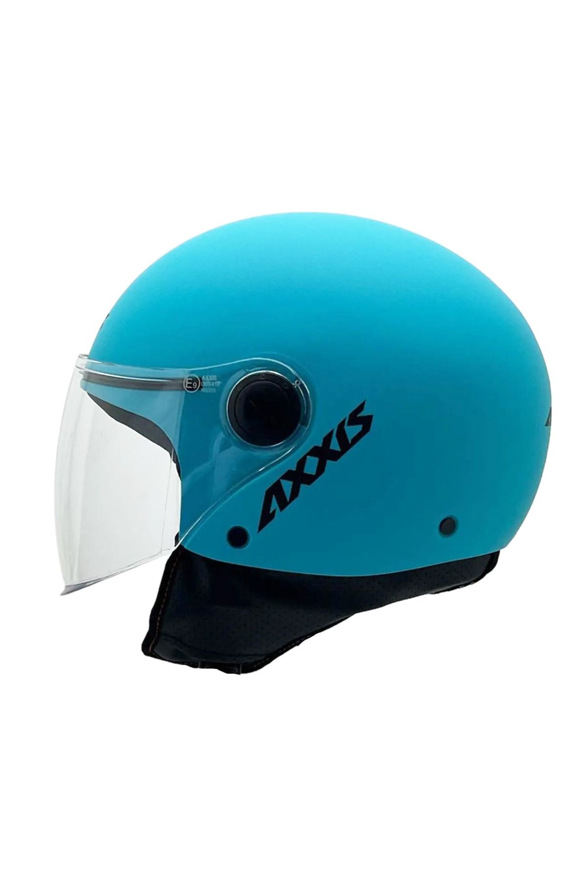Square S Solid A17 Matt Blue Yarım Motosiklet Kaskı