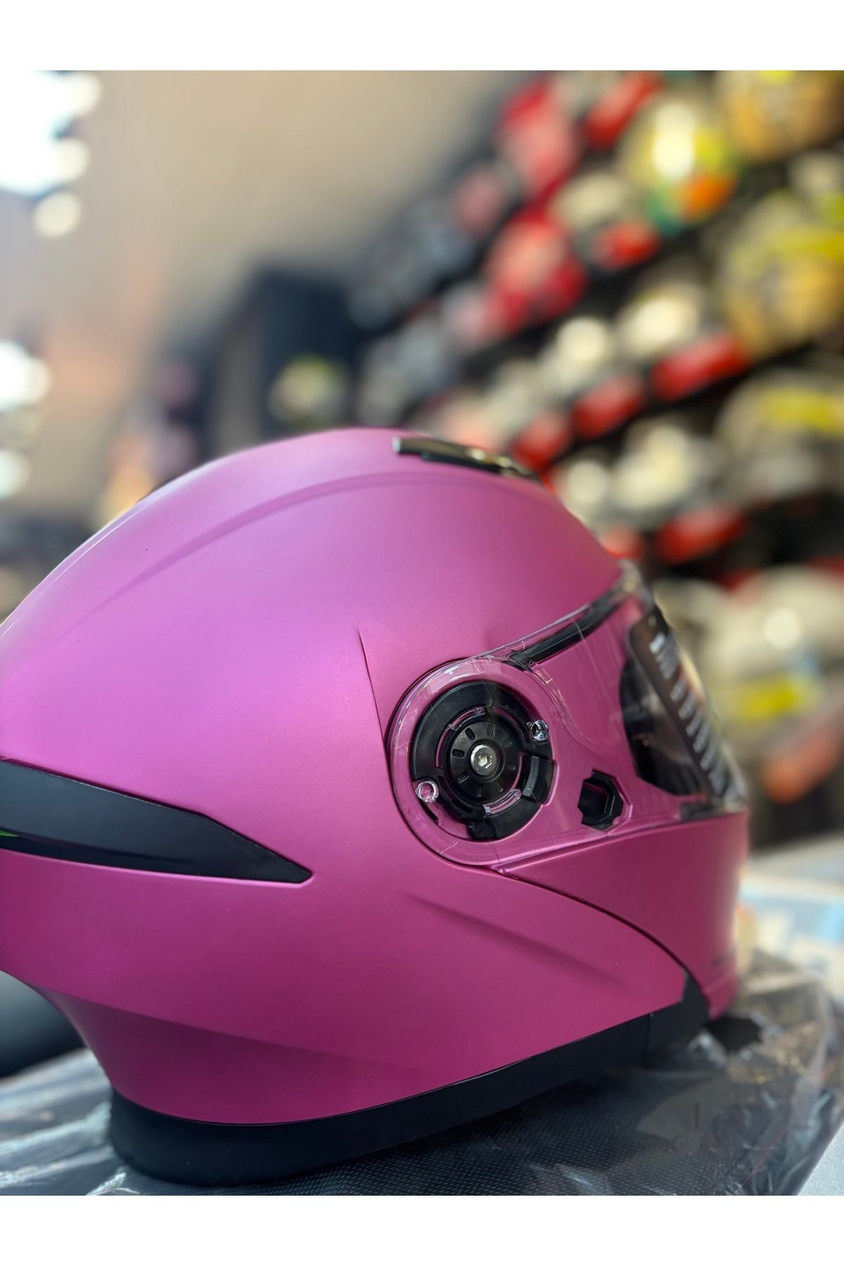 FAZER MAT FUCHSIA ÇENE AÇILIR GÜNEŞ VİZÖRLÜ MOTOSİKLET KASKI