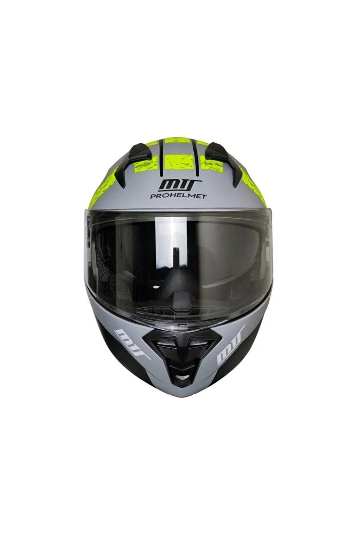 M 966 V2 Çene Açılır Kask Neon Gözlüklü