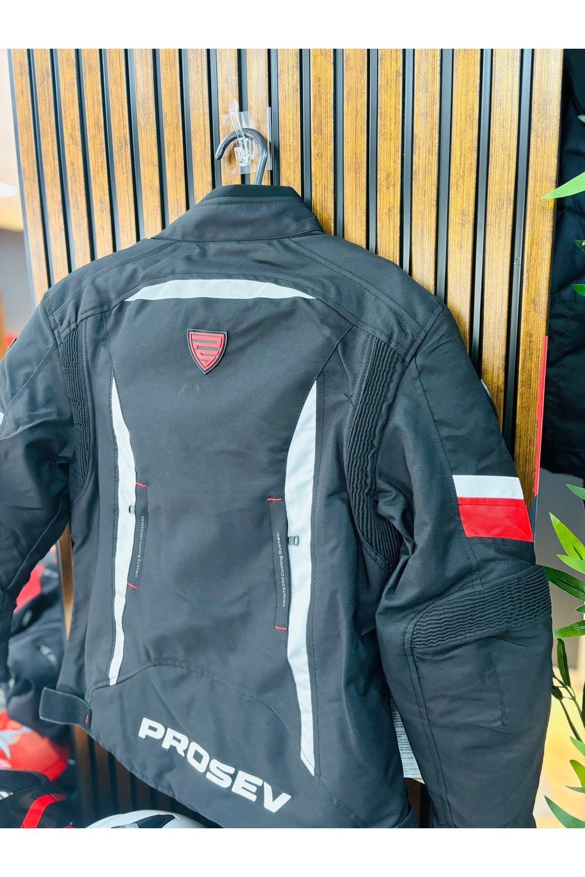 JKT01 - 4 MEVSİM MOTOSİKLET MONTU (KIRMIZI-SİYAH)