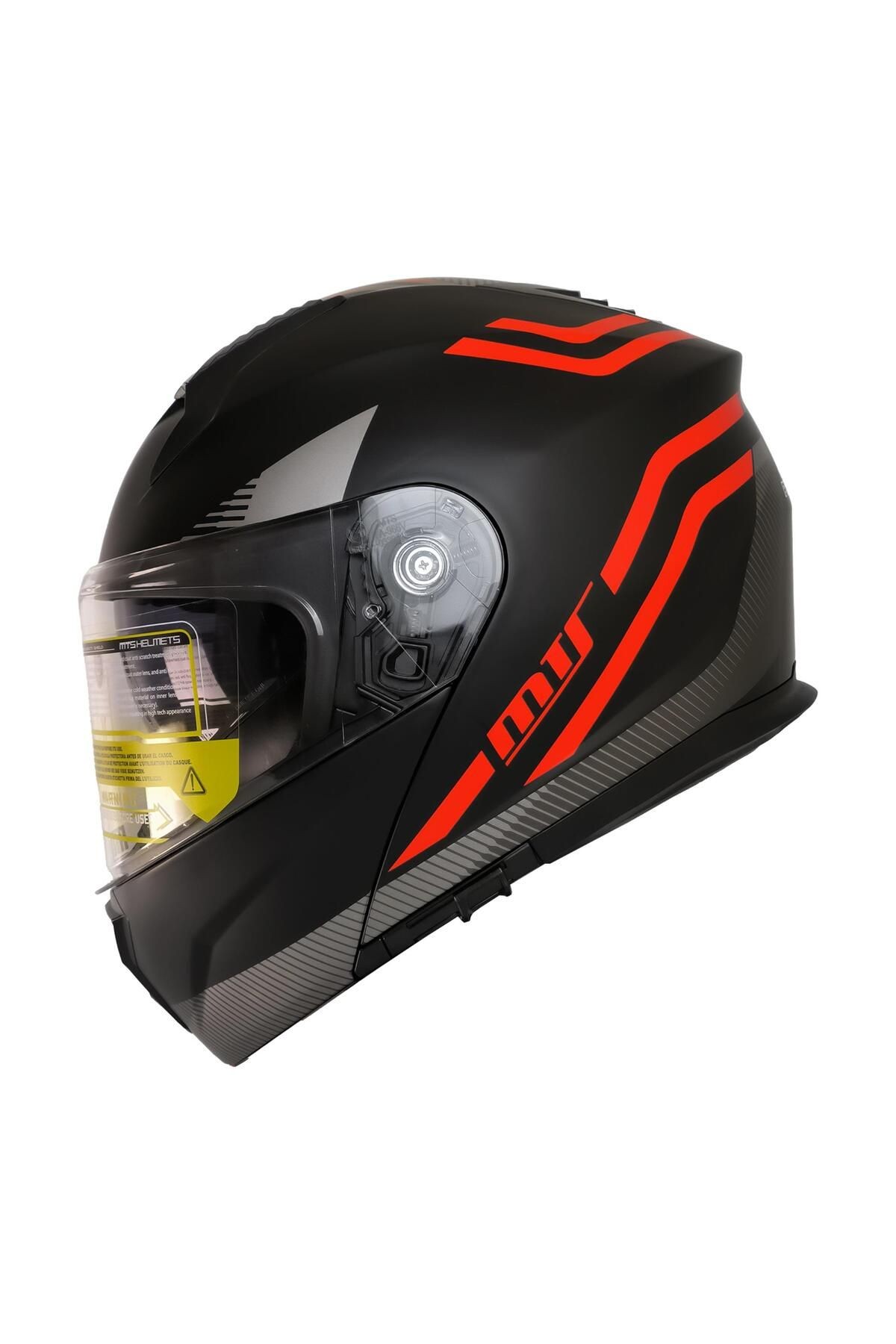 966 Wx20 Red Çene Açılır Kask
