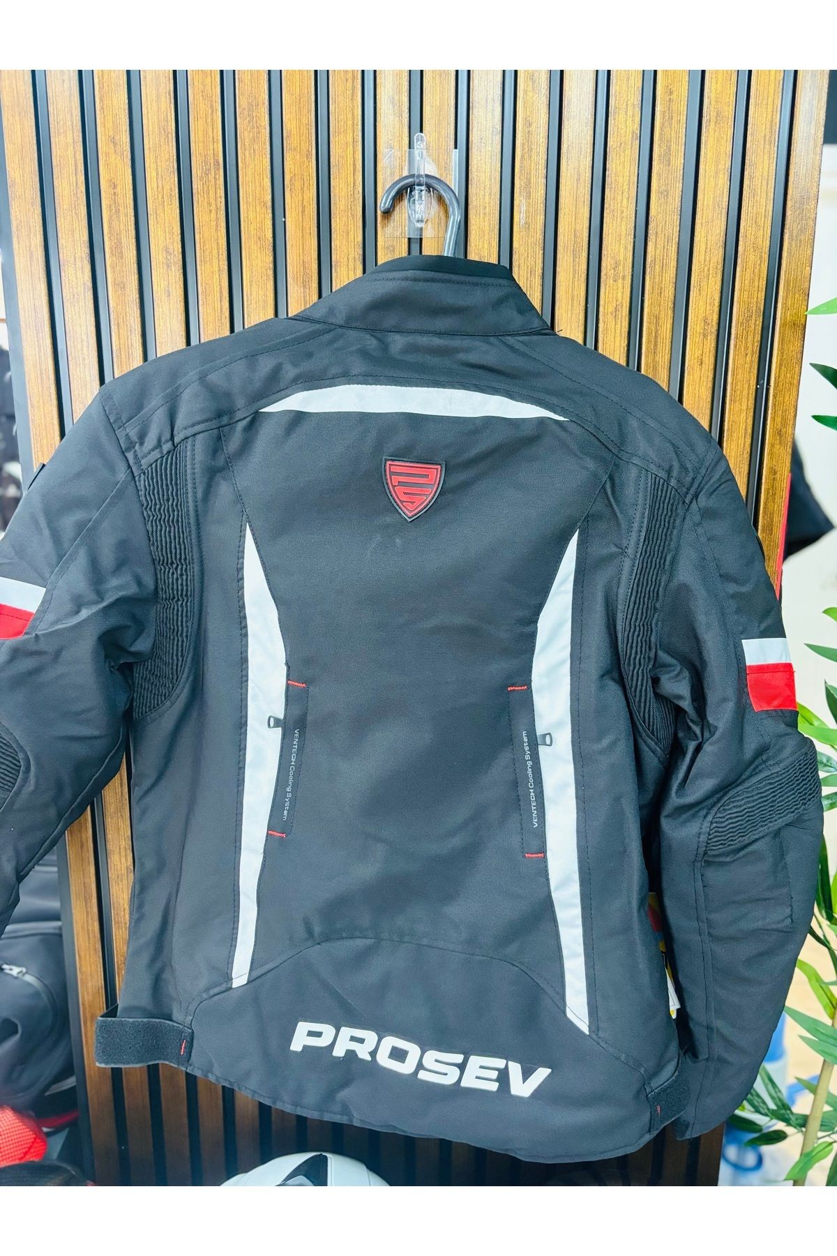 JKT01 - 4 MEVSİM MOTOSİKLET MONTU (KIRMIZI-SİYAH)