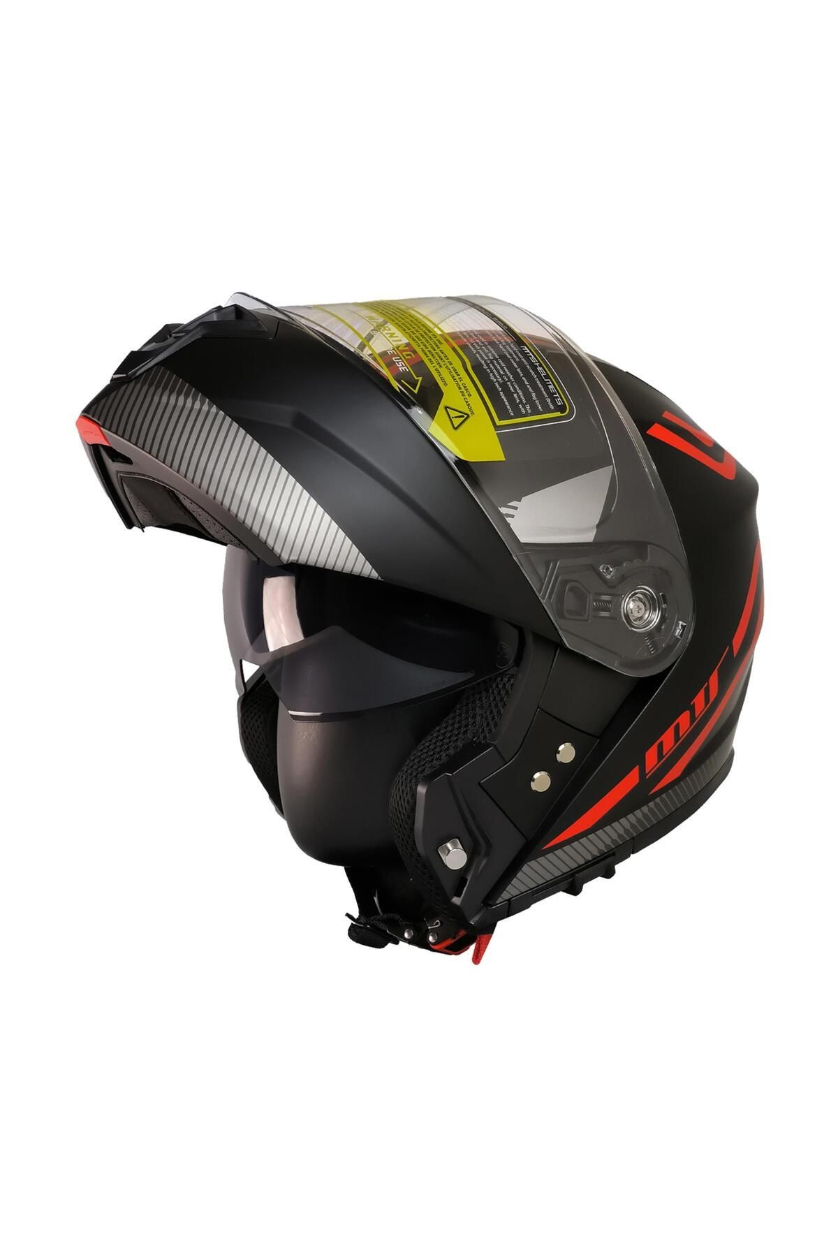 966 Wx20 Red Çene Açılır Kask