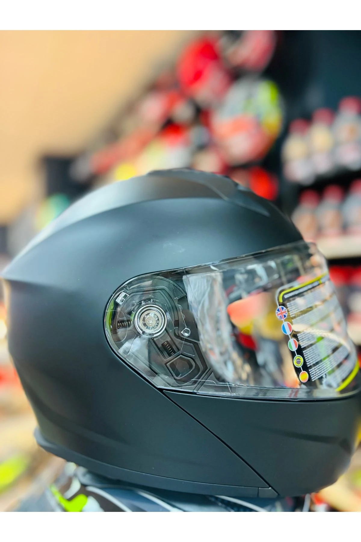 618 YARIM AÇIK GÜNEŞ GÖZLÜKLÜ MOTOSİKLET KASKI (SİYAH)