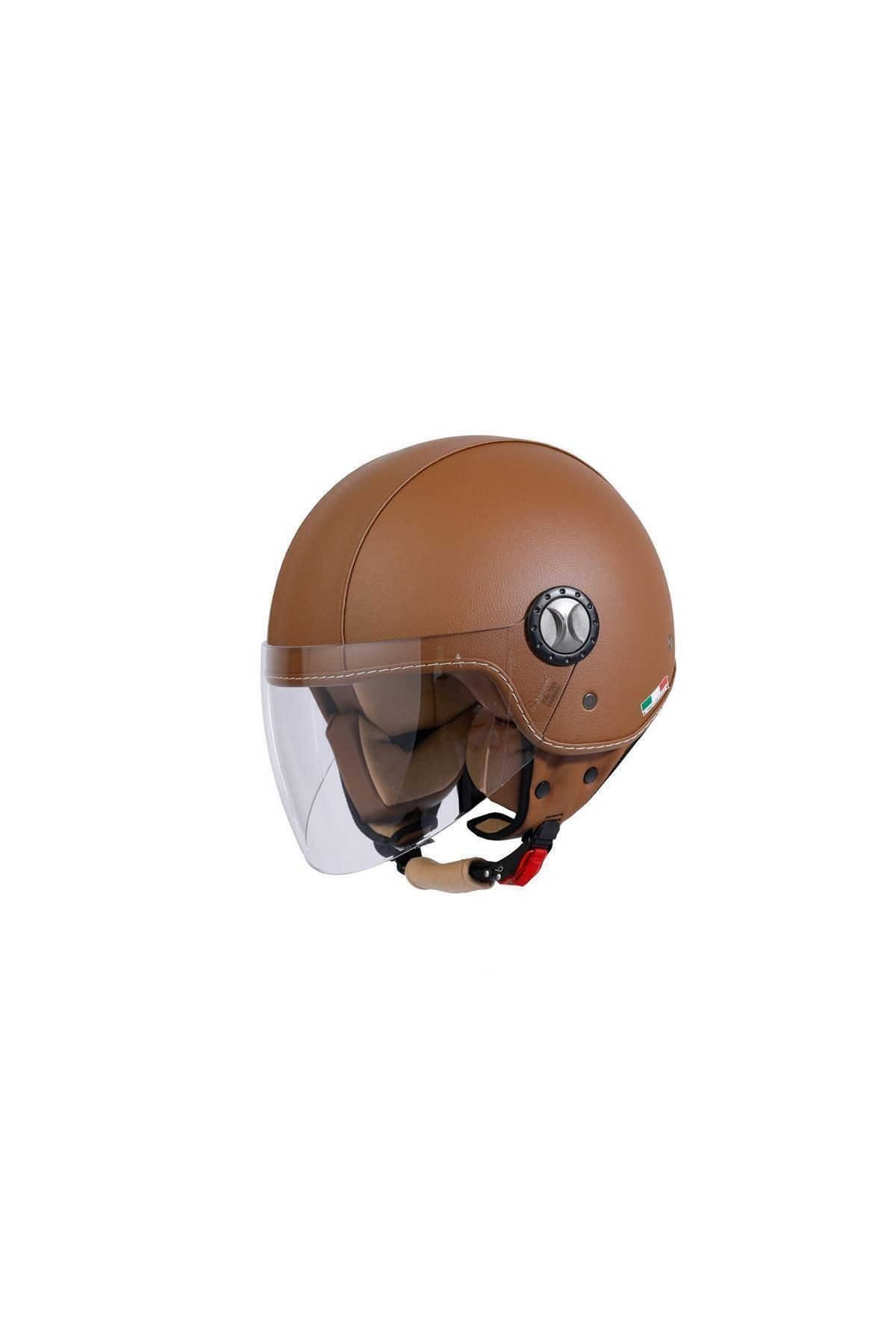 Kask Yarım 701 Deri Kahve