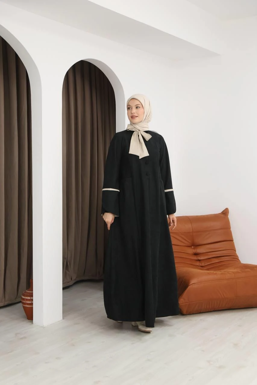 LF5028 Cepli ve Düğmeli Star Süet Elbise – Zarafet ve Konforu Bir Arada Sunan Tasarım