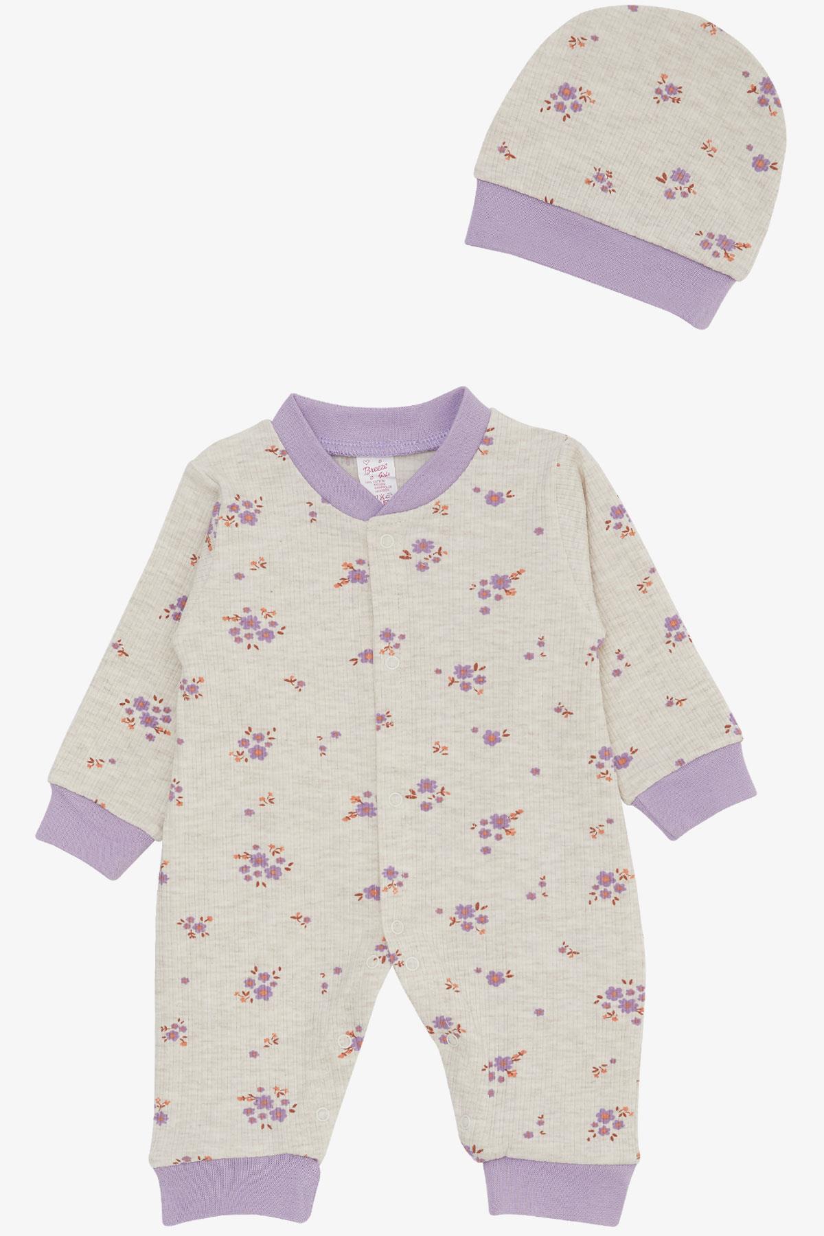 JW1002 Joywiky Baby Girl 100% Cotton Hospital Release Set of 8 Rainbow Tale Flower Patterned White (0-3 Months)JoyWiky Spring-Themed Baby Girl Jumpsuit with Cute Sheep Pattern (4-6 Months) - Melanj
