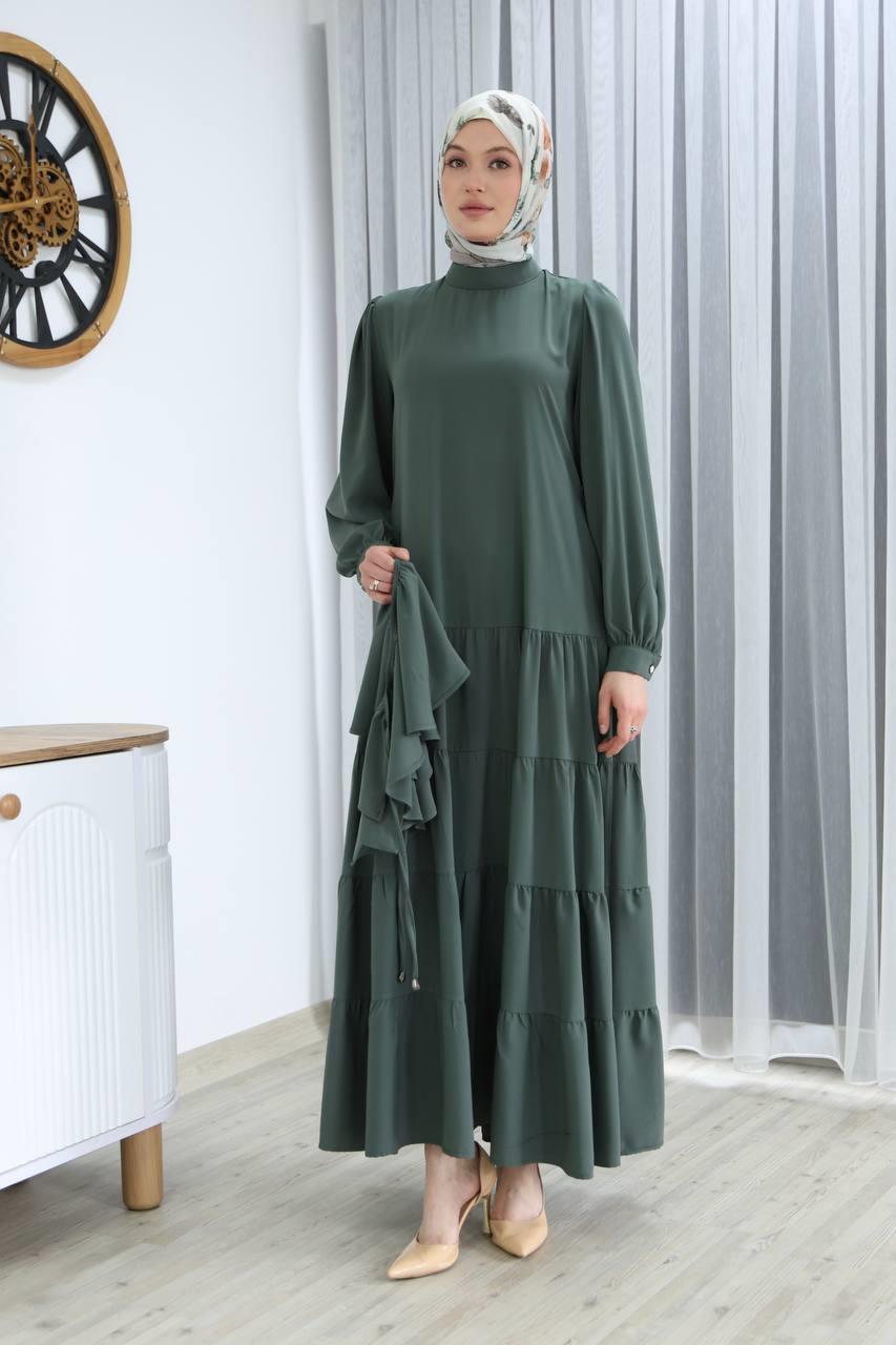 LF2001 Ruffled Collar Dress