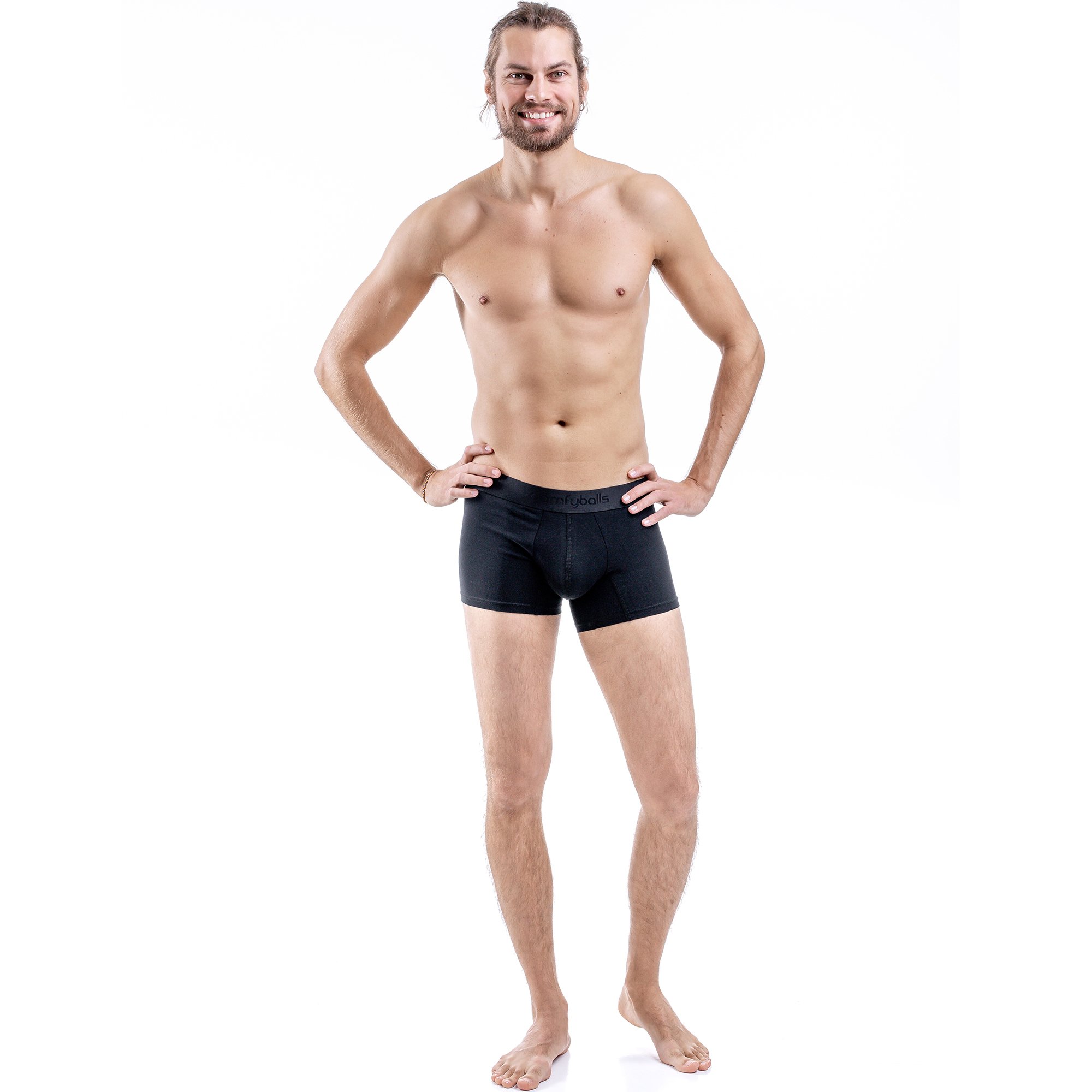 Ghost Black Cotton Erkek Boxer 3'lü Paket