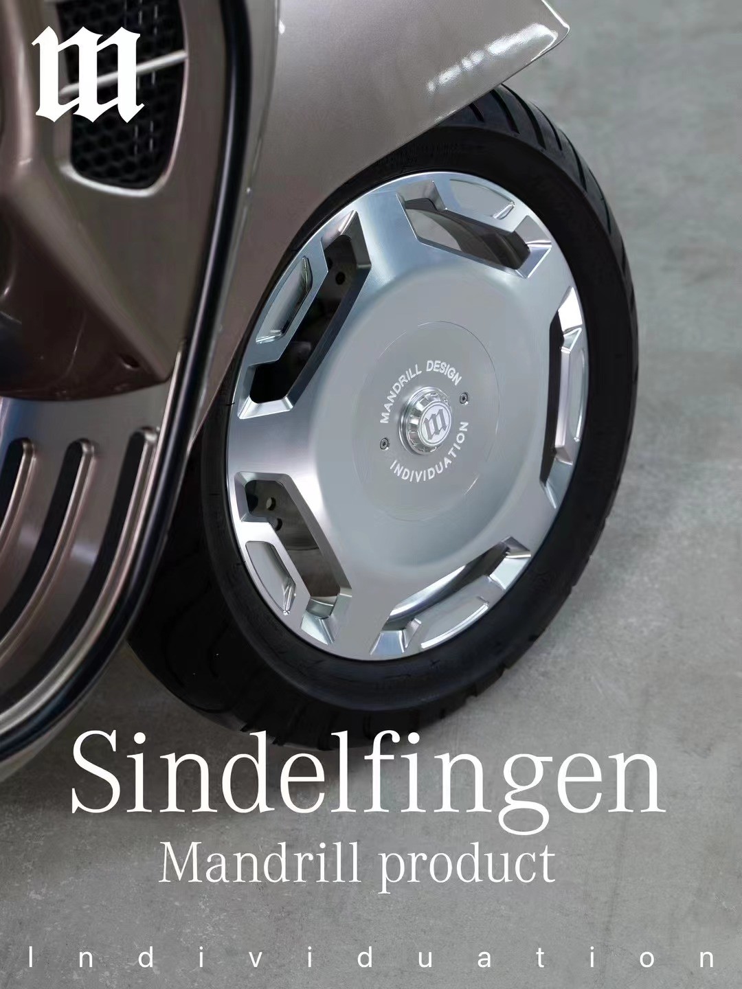Mandrill Vespa Jant Seti Sindelfingen Gümüş | Vespa GTS/GTS Super/GTV/GT 60/GT/GT L 125-300cc