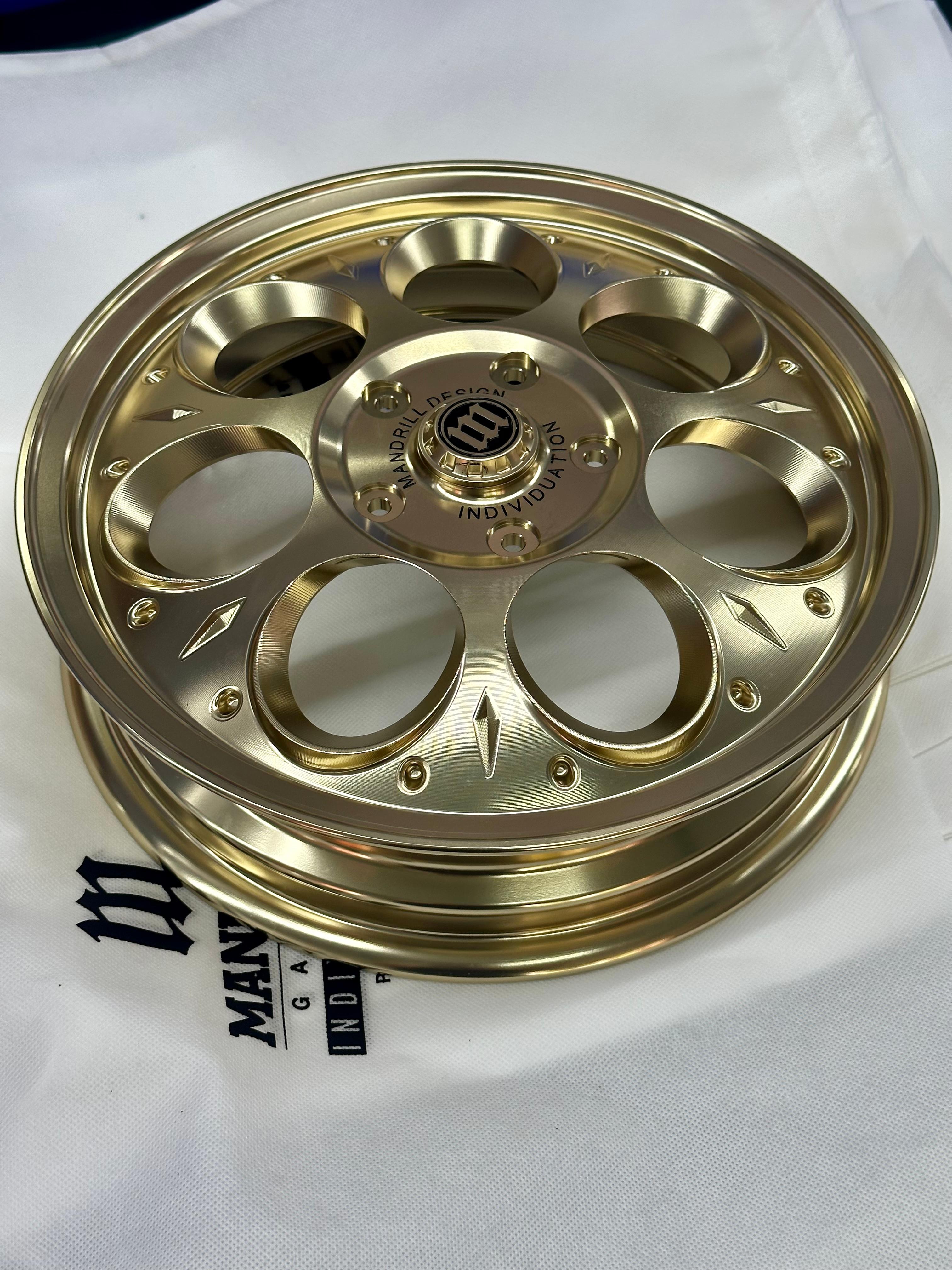 Mandrill Vespa Jant Seti Roma Gold | Vespa GTS/GTS Super/GTV/GT 60/GT/GT L 125-300cc