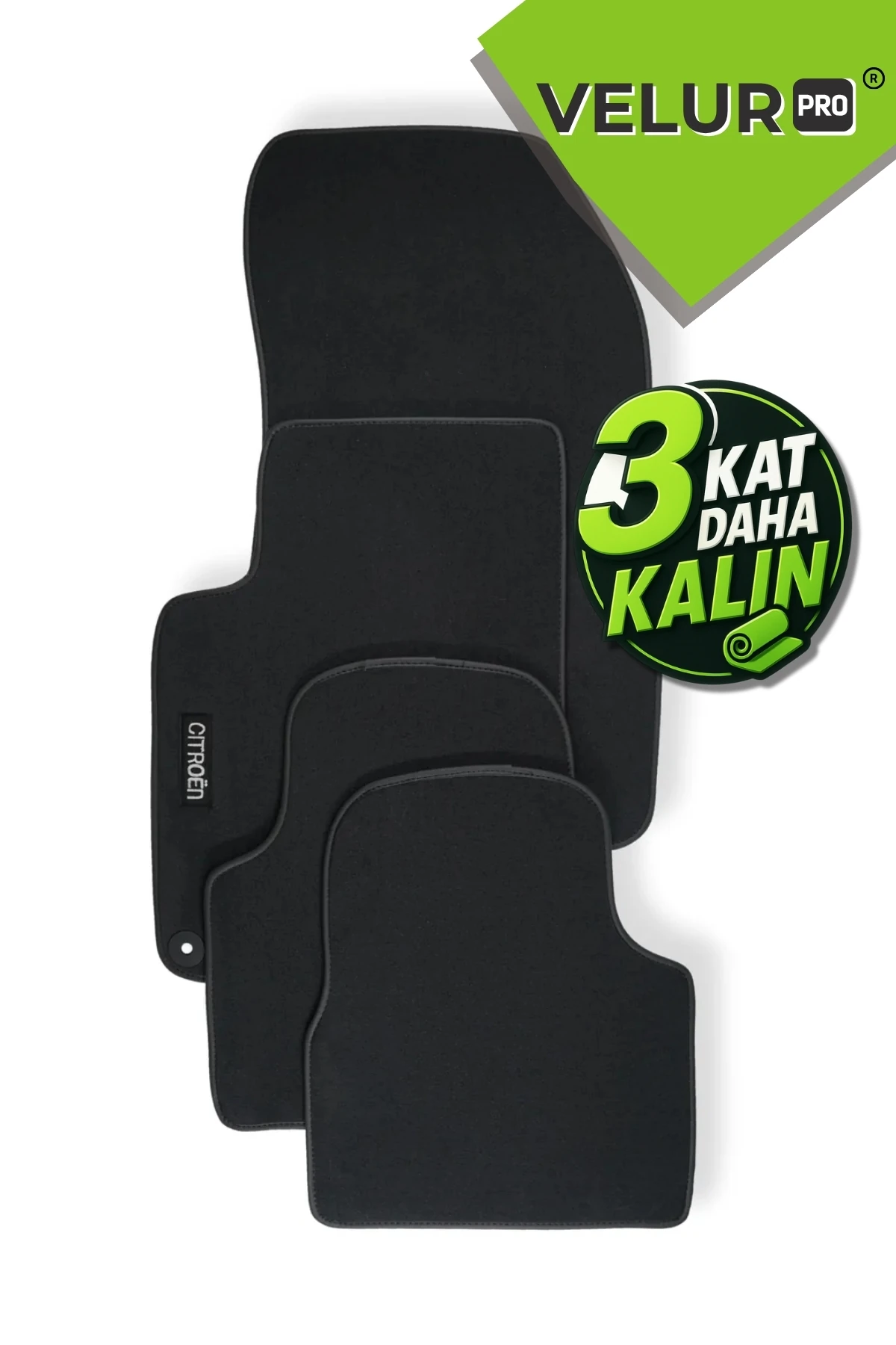 VelurPro Citroen Cactus 2014 Sonrası Araca Özel Halı Paspas Araba Halısı Oto Paspas