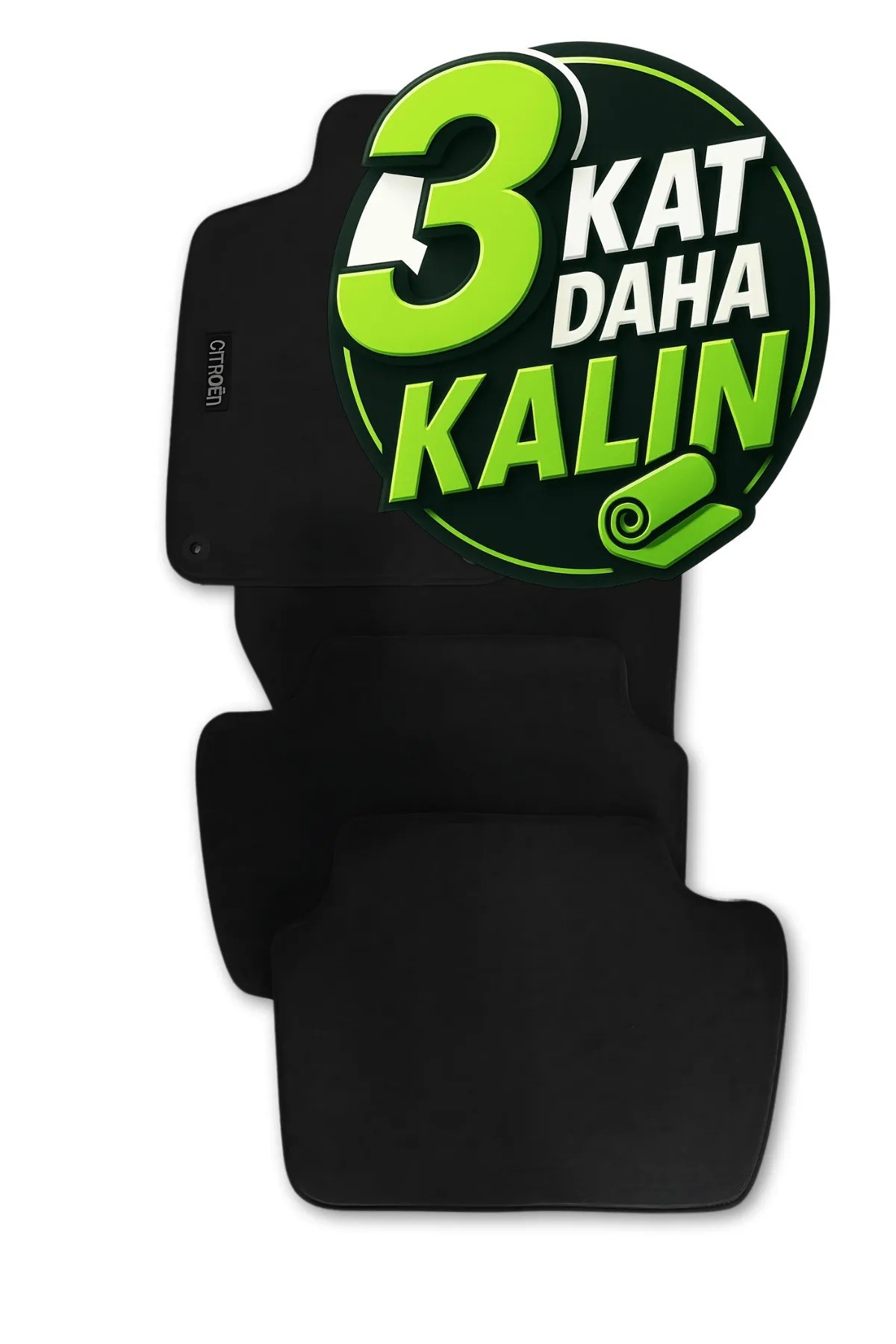 VelurPRO Citroen C4 2011-2020 Araca Özel Halı Paspas Araba Halısı Oto Paspas