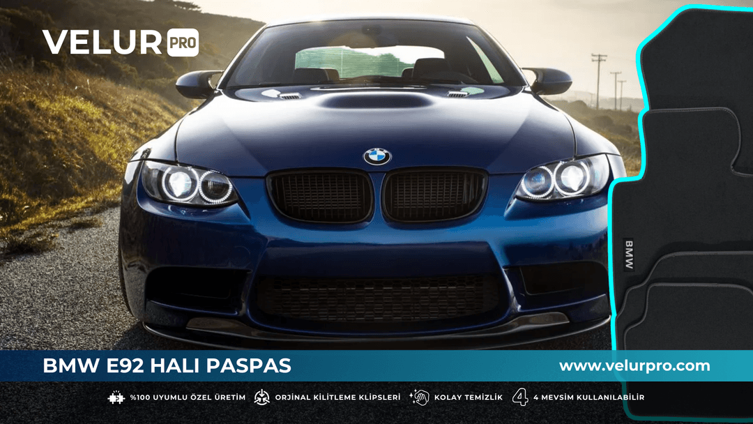 Velurpro Bmw E92 Halı Paspas Takımı