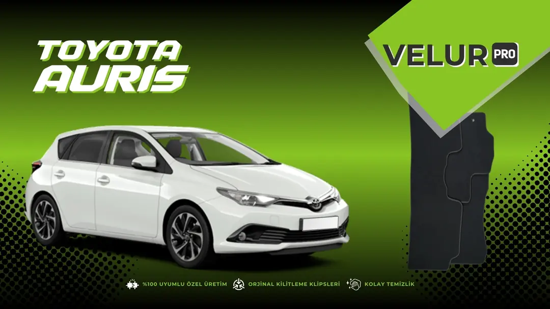 Toyota Auris Velur Halı Paspas