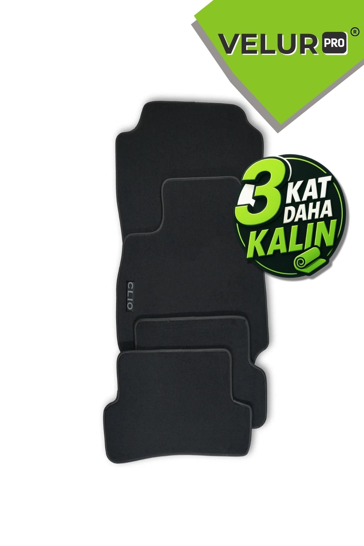 Velurpro Clio 3 2005-2011 Arası Araca Özel Halı Paspas Araba Halısı Oto Paspas