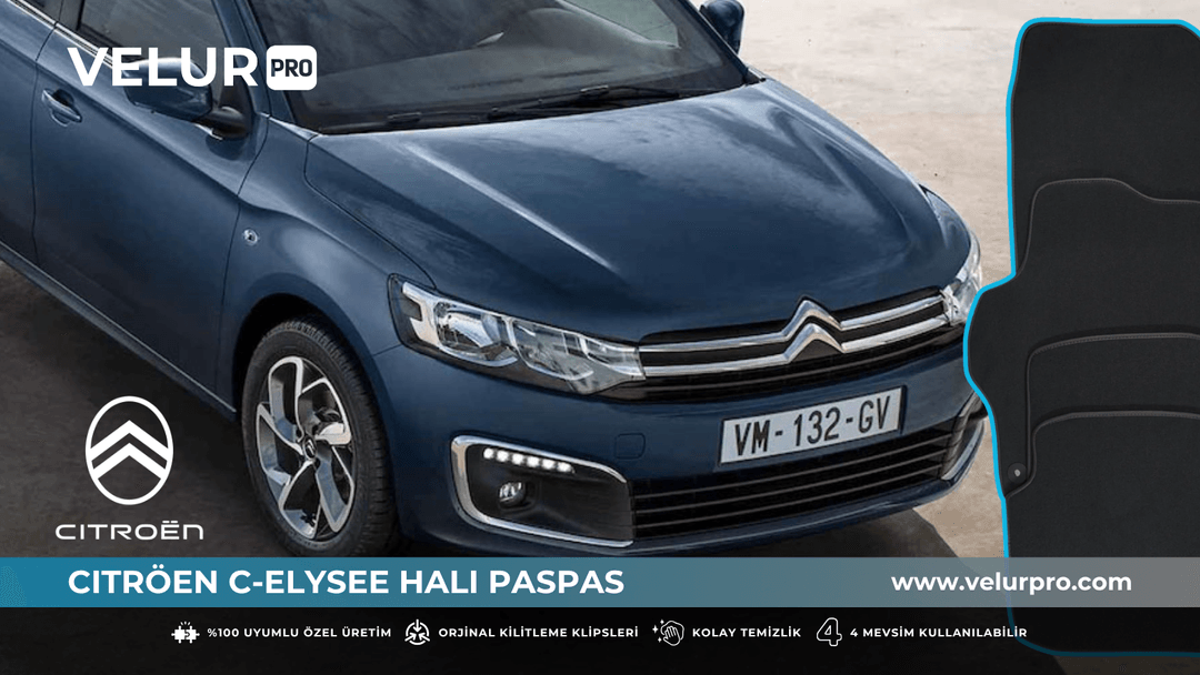 Velurpro Citroen C-elysee Halı Paspas