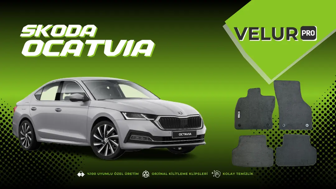 Skoda Octavia Velur Halı Paspas