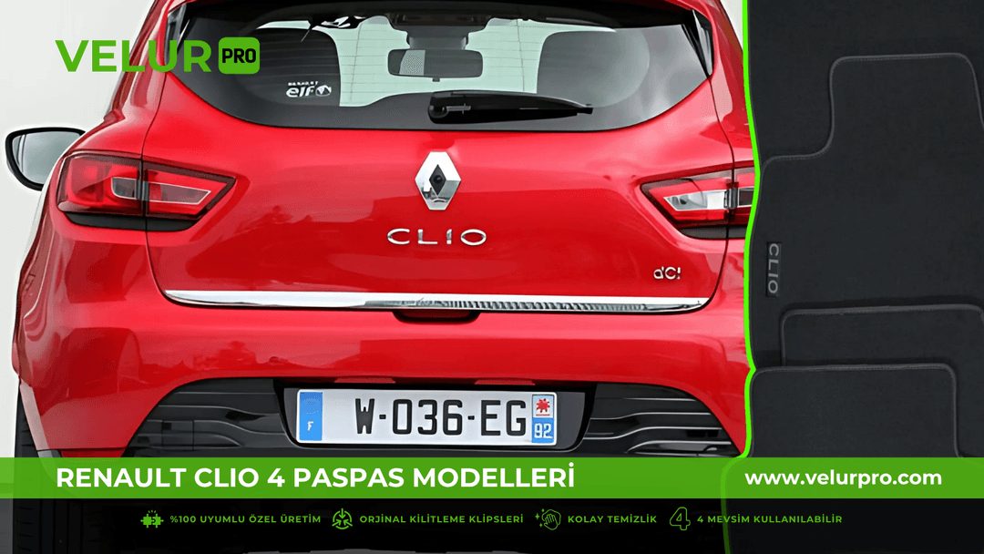 VelurPRO Renault Clio 4 Paspas Modelleri