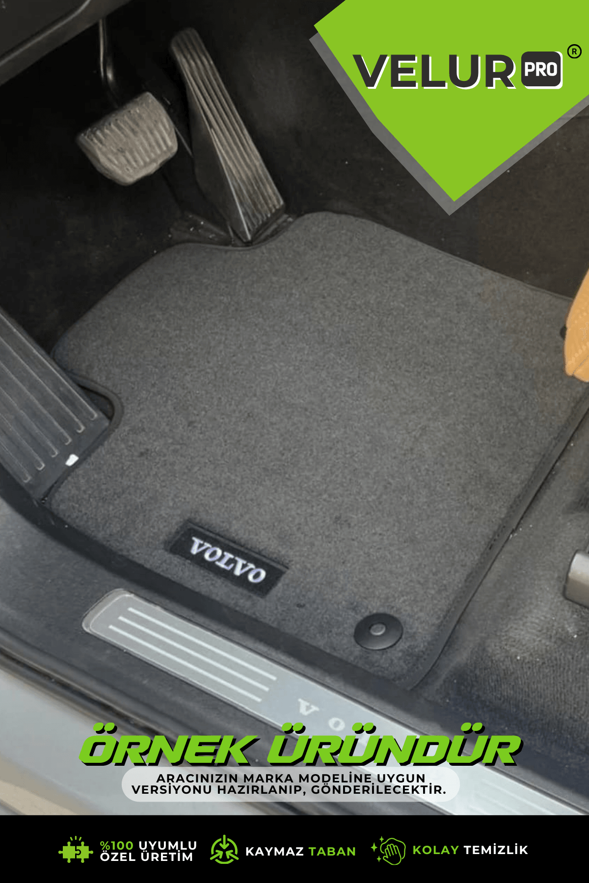 Velurpro Kia Soul 2013-2019 Araca Özel Halı Paspas Araba Halısı Oto Paspas