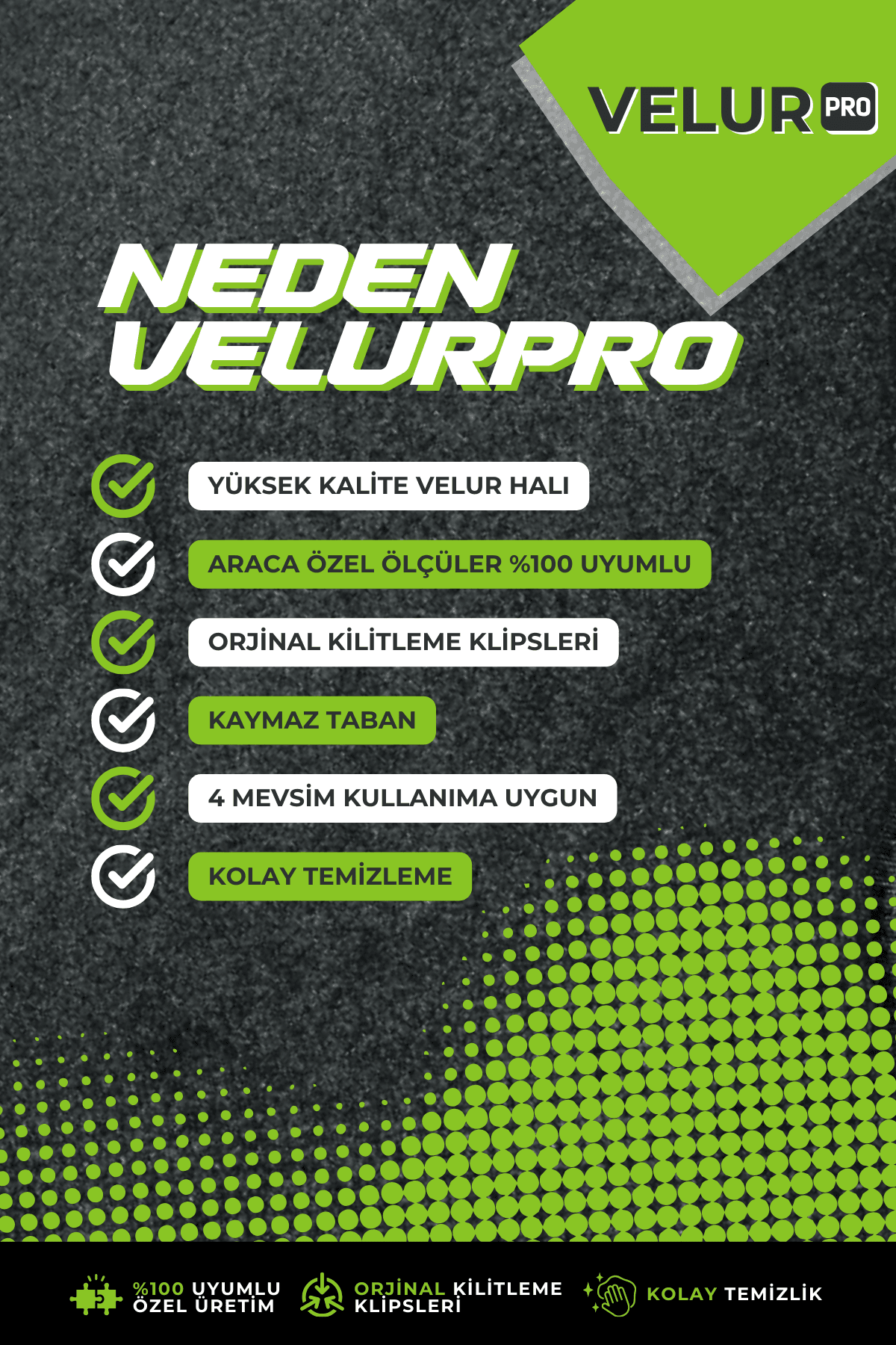 VelurPro Renault Clio 5 2025 Tam Uyumlu Paspas Takımı