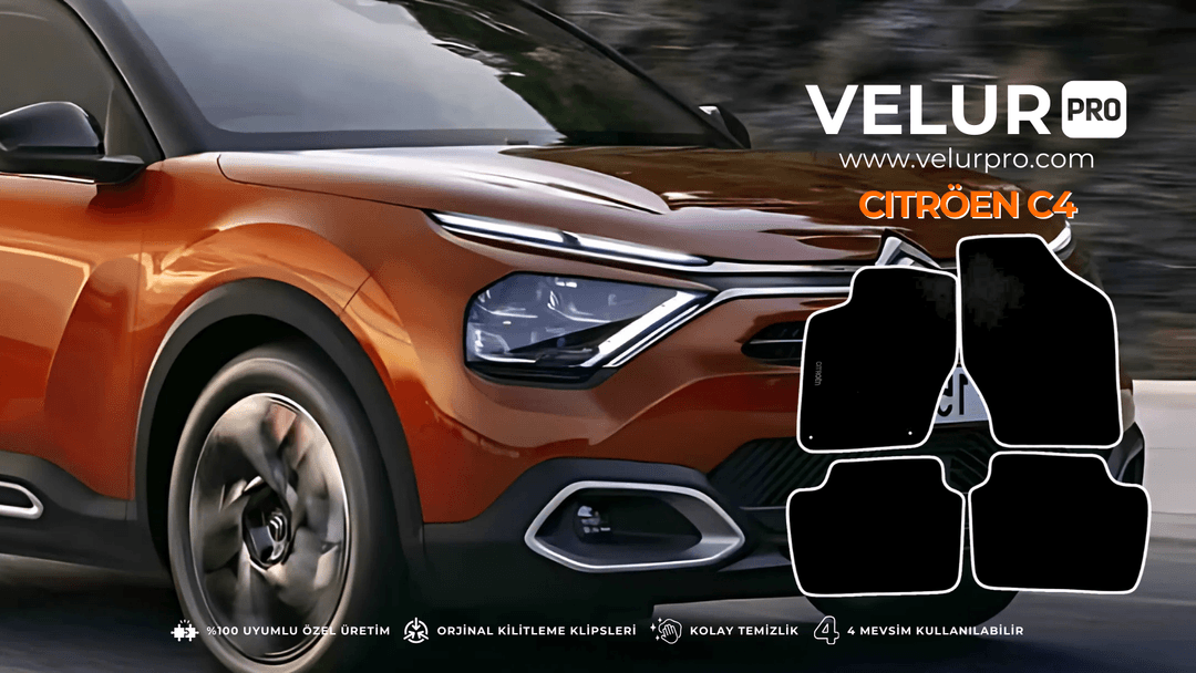 Velurpro Citröen C4 Halı Paspas