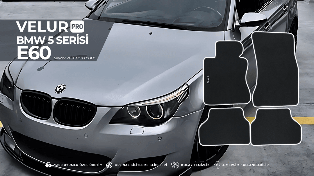Velurpro Bmw E60 Halı Paspas