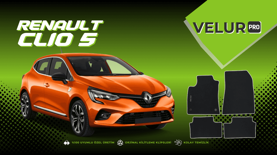 Velurpro Renault Clio 5 Halı Paspas