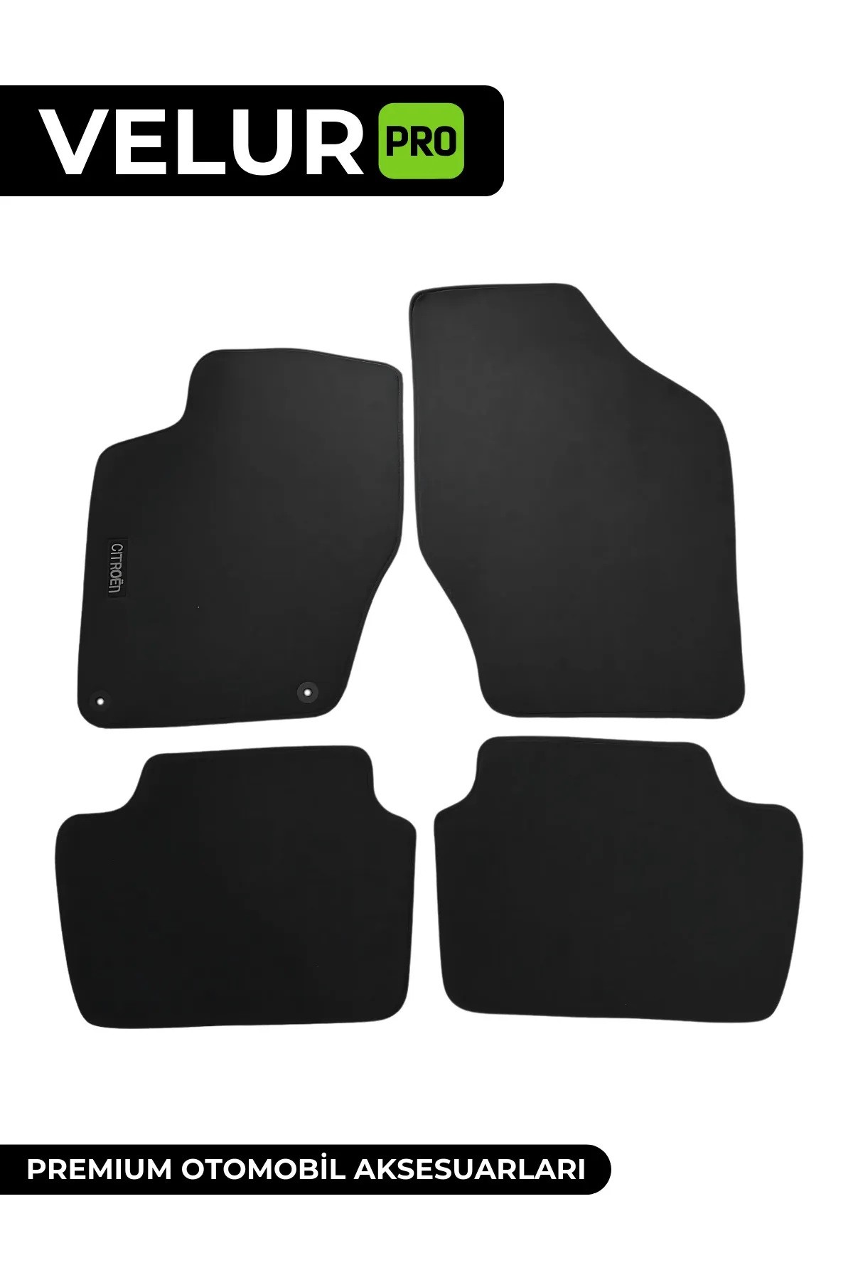 VelurPRO Citroen C4 2011-2020 Araca Özel Halı Paspas Araba Halısı Oto Paspas