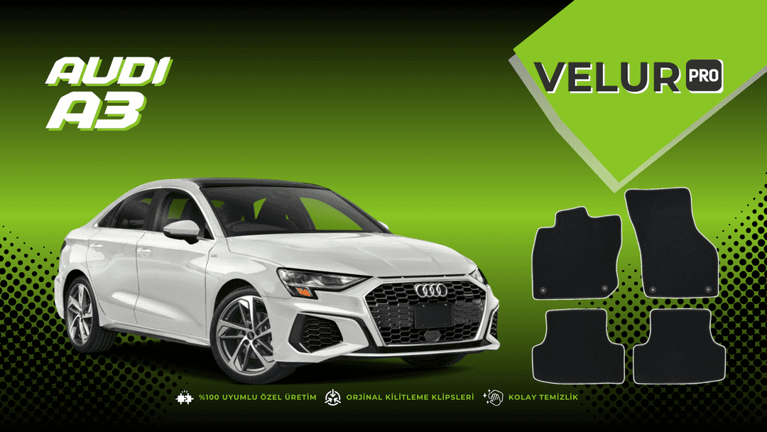 Velurpro Audi A3 Halı Paspas
