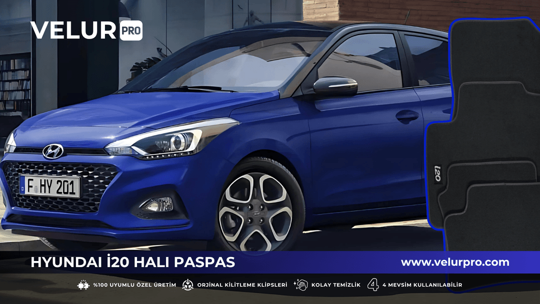 Velurpro Hyundai i20 Halı Paspas