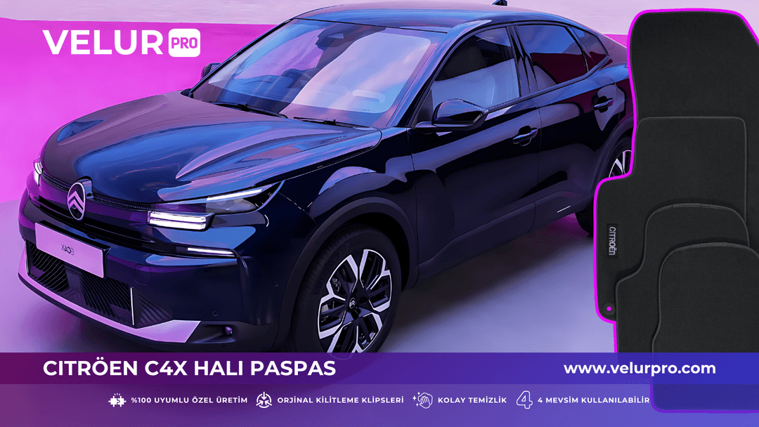 Velurpro Citröen C4X Halı Paspas