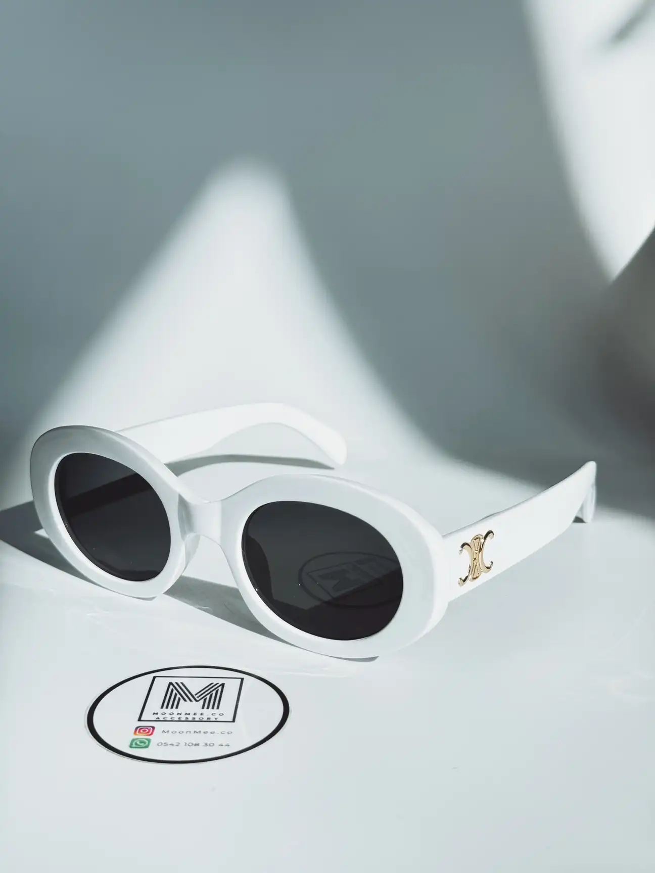 Geometrik çerçeve gözlükler - Moonmee