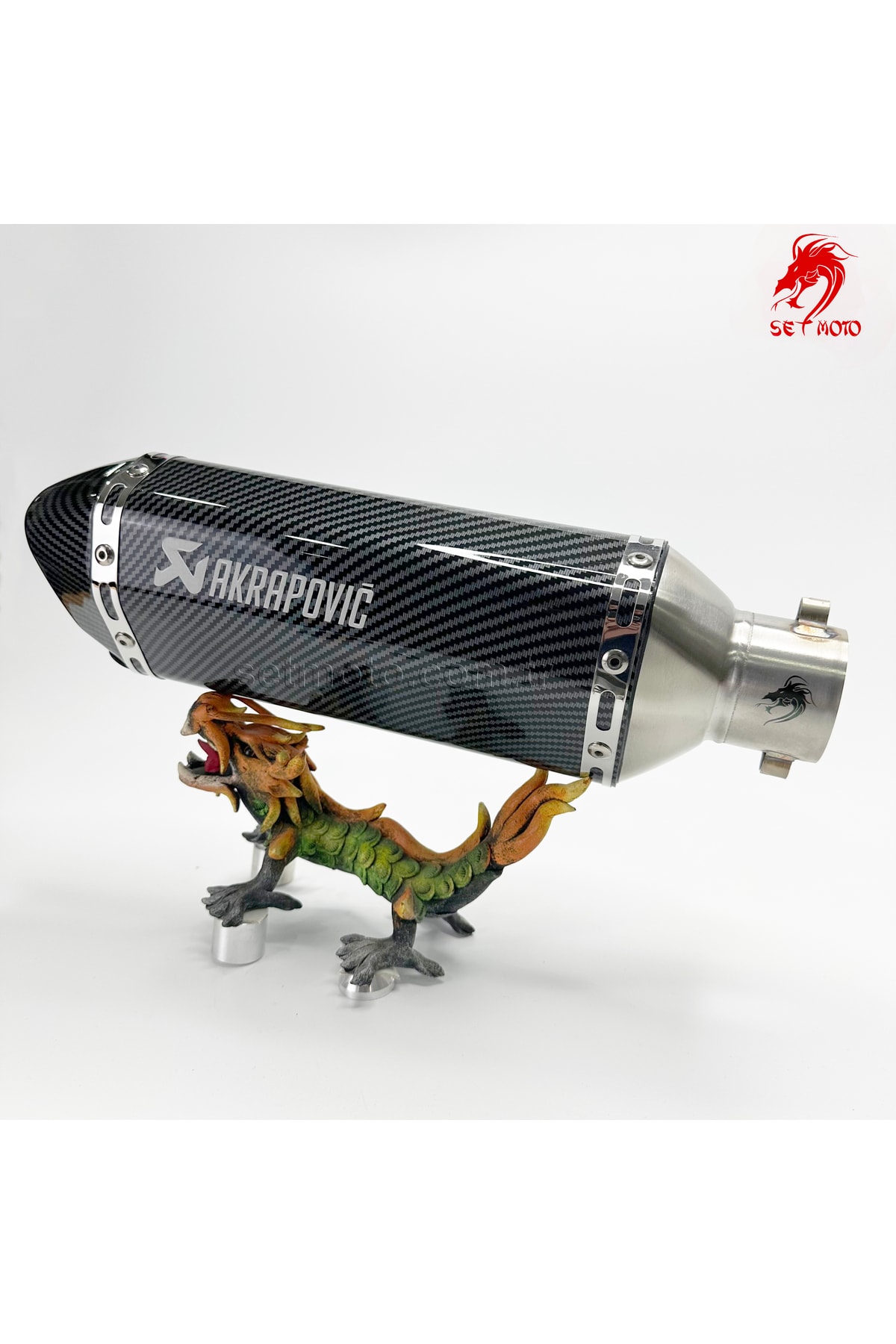 Akrapoviç Egzoz Akrep -  Susturuculu - Tok Ses - Performans - 37cm