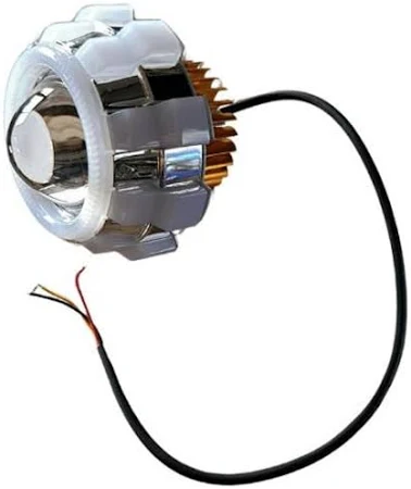 MOTOSİKLET ÇAKARI ETRAFI ANGEL'LI LED SİS LAMBASI [YUVARLAK]