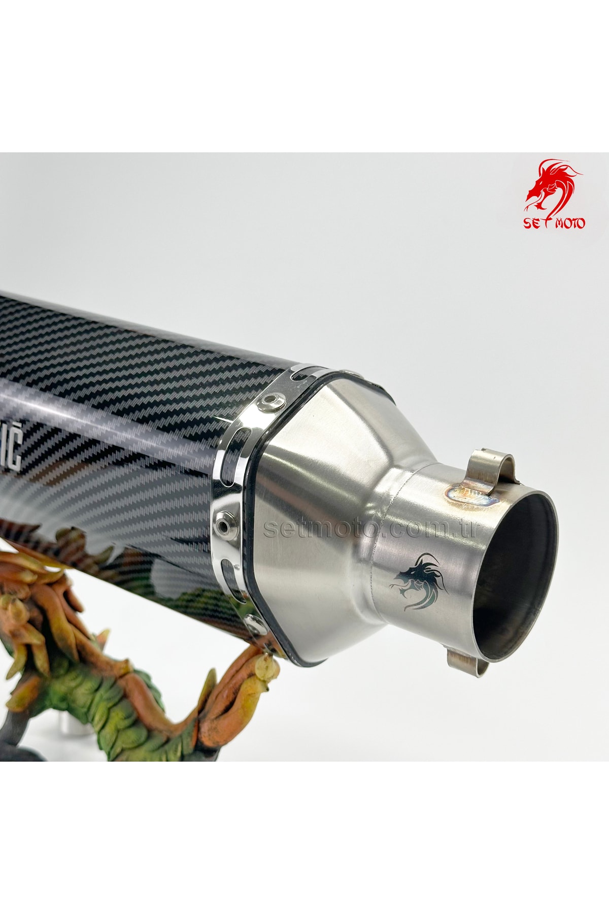 Akrapoviç Egzoz Akrep -  Susturuculu - Tok Ses - Performans - 37cm