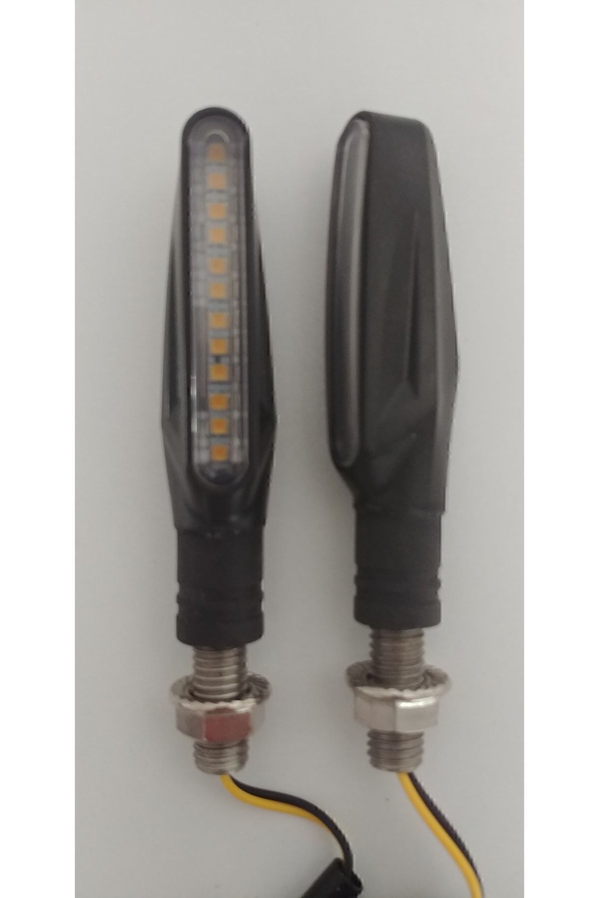 Motorsiklet Kayar Led Sinyal Sarı Işık Monster Model Uyumlu