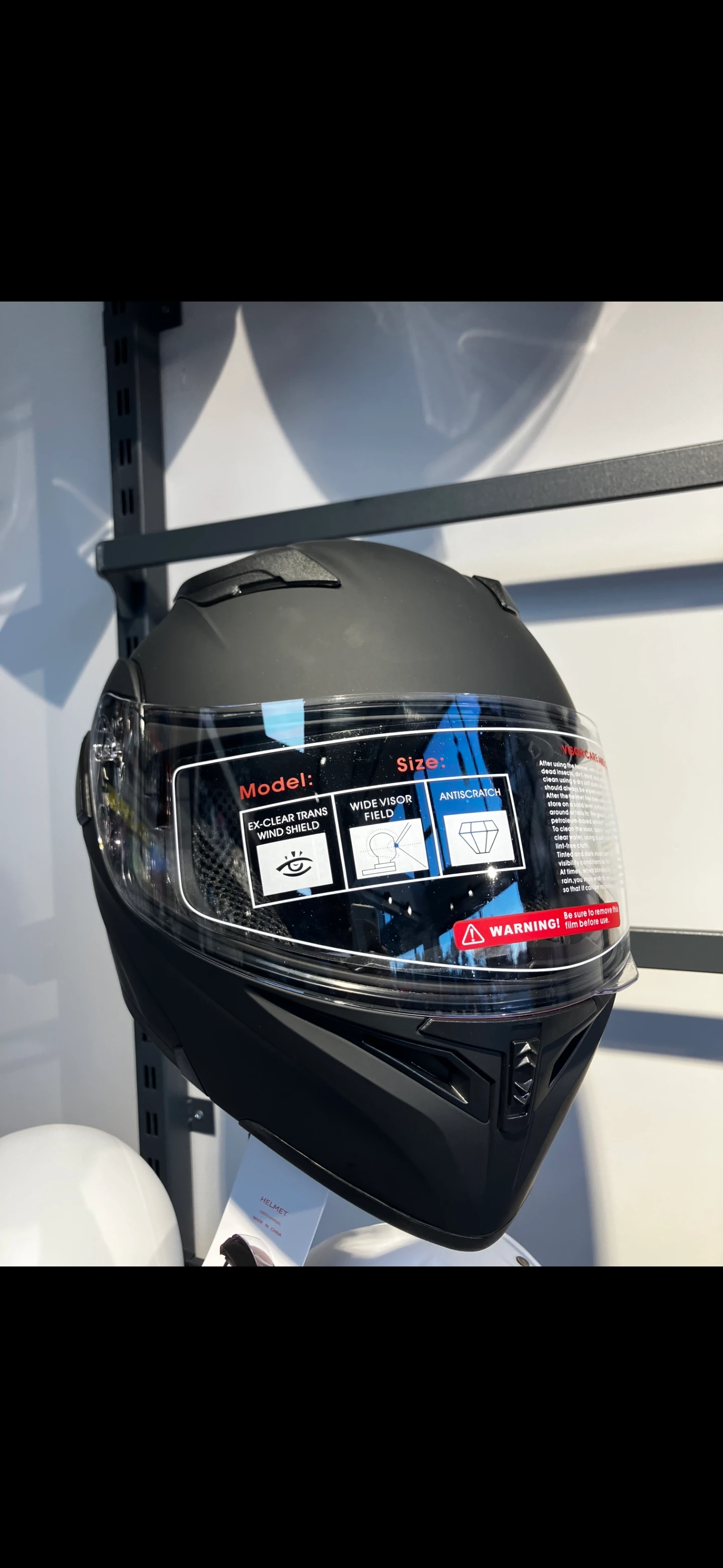 Motosiklet Kask - JİEKAİ JK-902 - Çeneden Açılır - Güneş Vizörlü - Çene pedli 