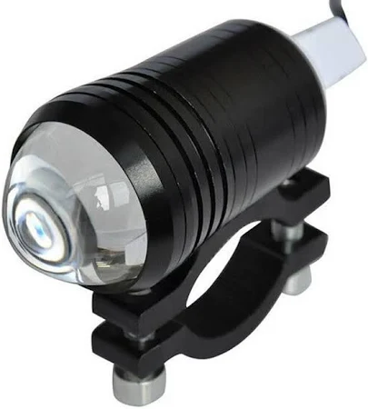 MOTOSİKLET ÇAKARLI SİS LAMBASI KISA-UZUN HUZMELİ SİYAH 21 mm