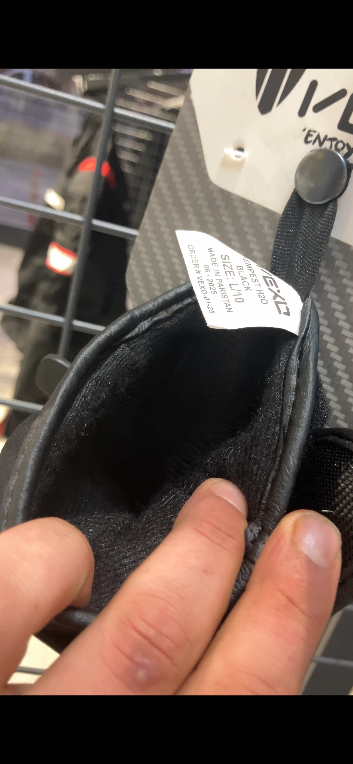 Vexo Kışlık Motosiklet Eldiveni Siyah İç Dış Korumalı ( Suya ve Rüzgara Dayanıklı )