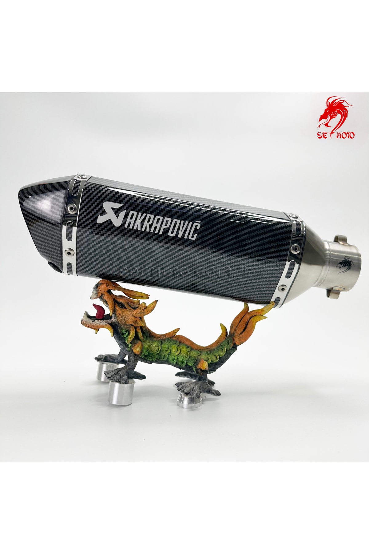 Akrapoviç Egzoz Akrep -  Susturuculu - Tok Ses - Performans - 37cm