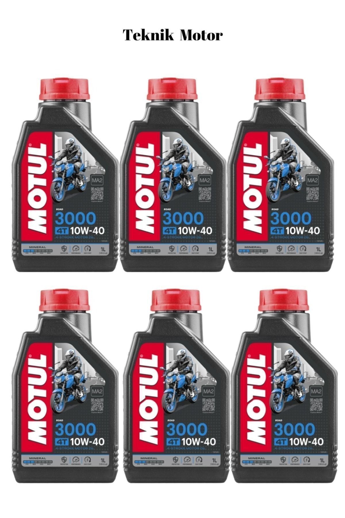 Motul 3000 10w40 4t Mineral Motosiklet Motor Yağı 12 Adet (ÜRETİM YILI 2025)