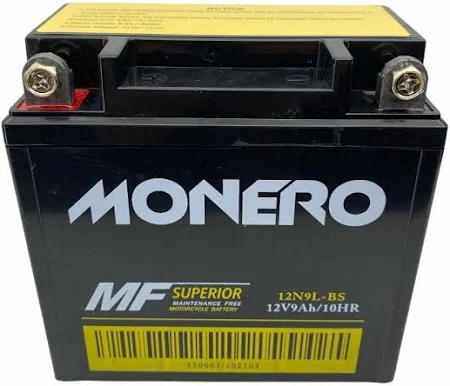 MOTOSİKLET AKÜSÜ MONERO YTX9 - BS - SCOOTER 150*85*107 MONERO