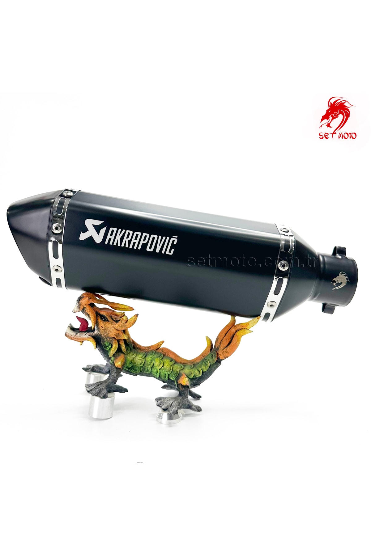 Akrapovic Performans Egzoz - Tok Ses Akrep - Susturucu - Siyah