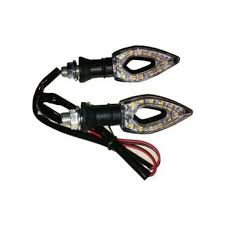 MOTOSİKLET SİNYAL RT-072 LED SİNYAL SARI IŞIK TAKIM SİYAH - E BELGELİ