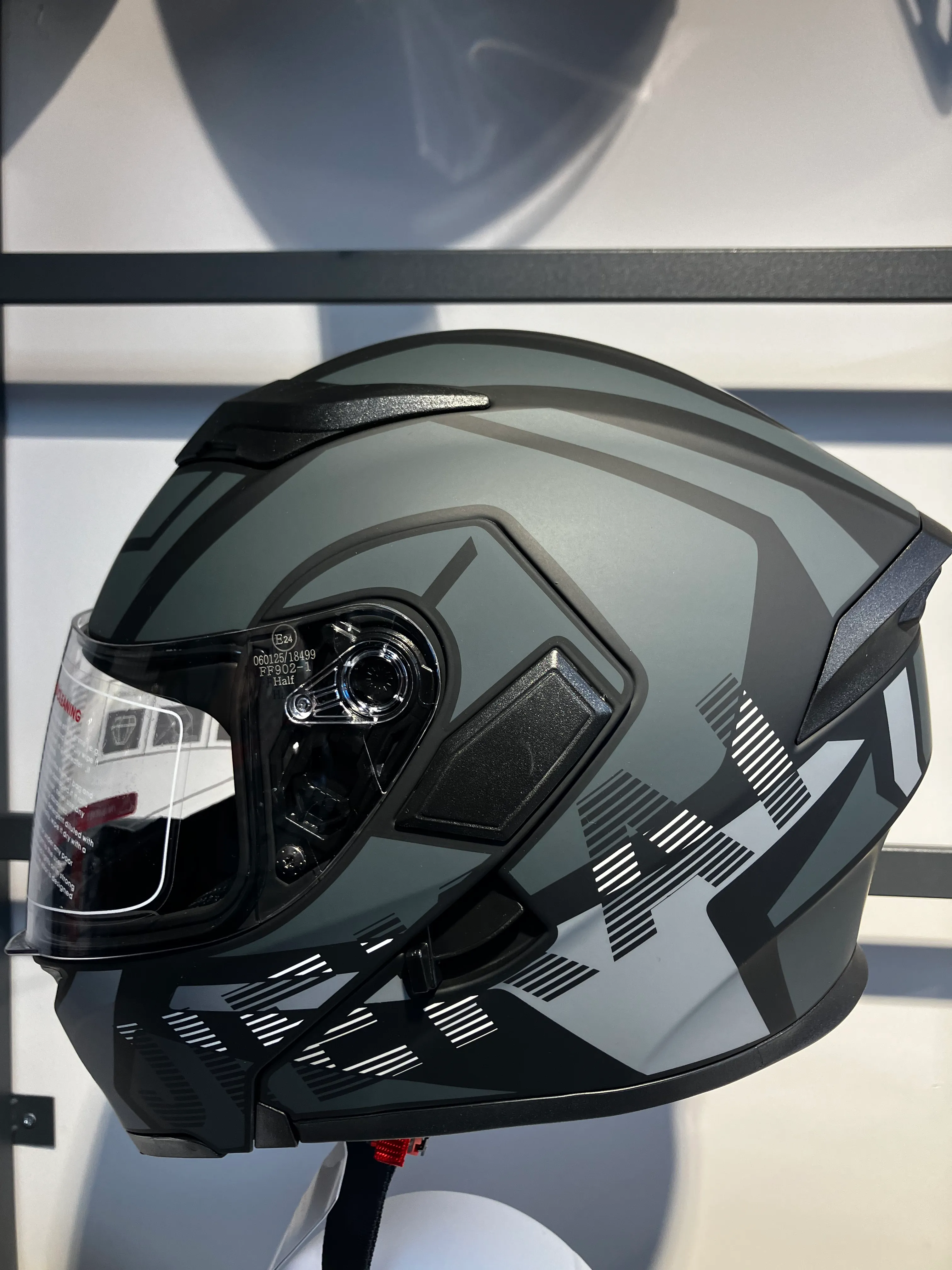 Motosiklet Kaskı - Jiekai Jk-902 H1 GREY  - Güneş Vizörlü - Güneş Vizörlü - Çene Açılır - 